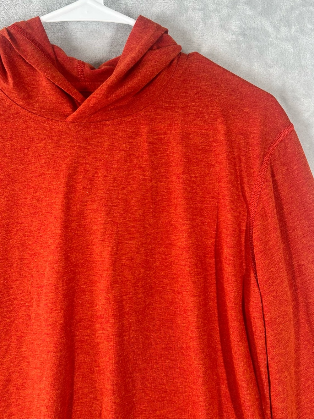 Stio Hoodie Shirt Lightweight Pullover Small Mens Orange Hiking Fishing